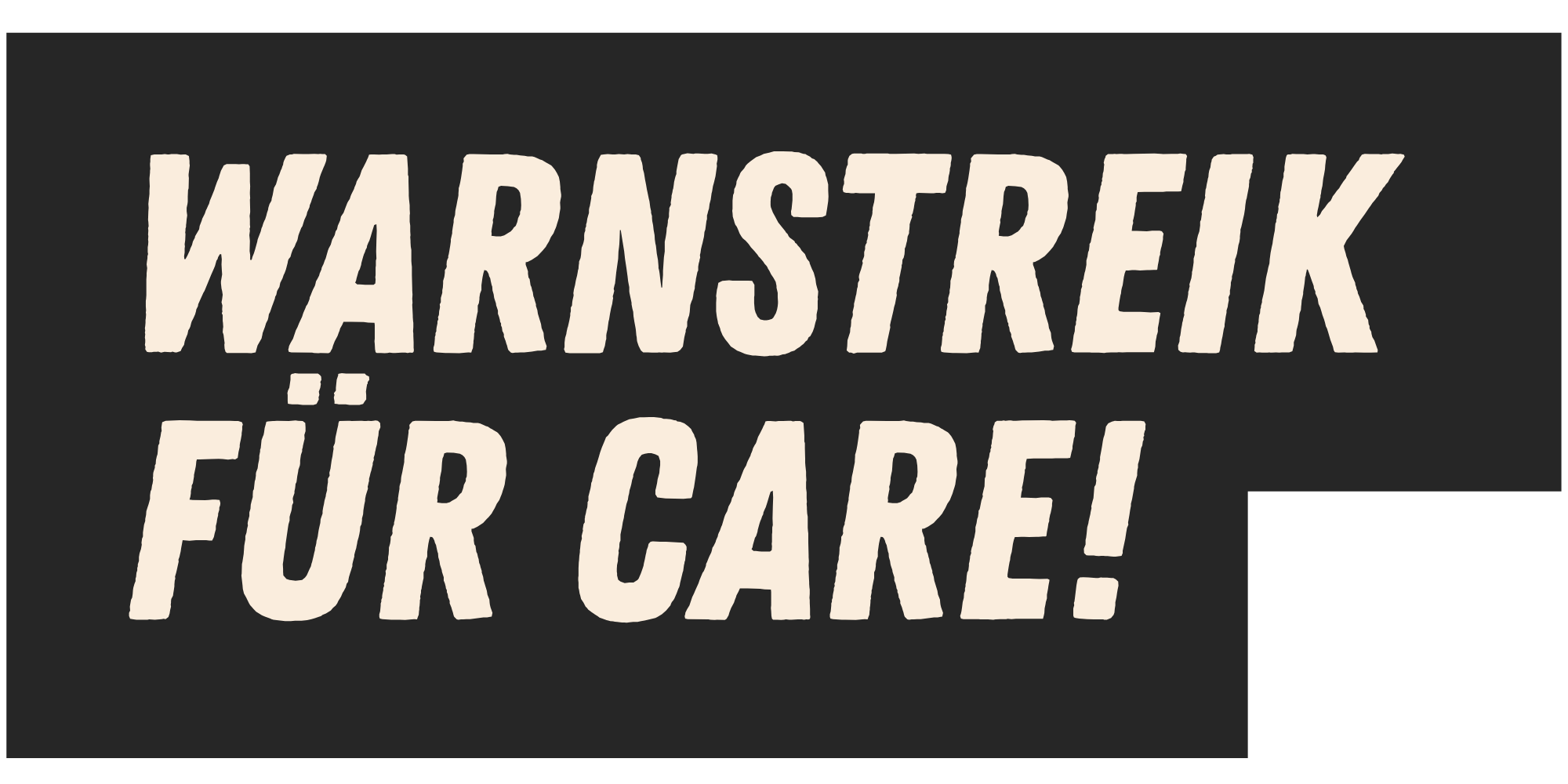 Logo Warnstreik pur